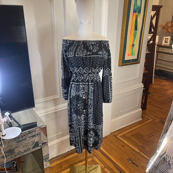 ASOS Festival Midi Dress in Paisley Scarf Print - Print / US 8 - Picture 3 of 7